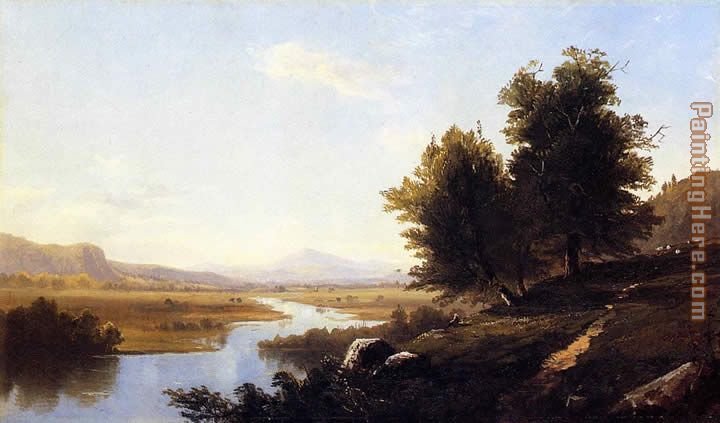 Landscape The Saco from Conway painting - Alfred Thompson Bricher Landscape The Saco from Conway art painting
